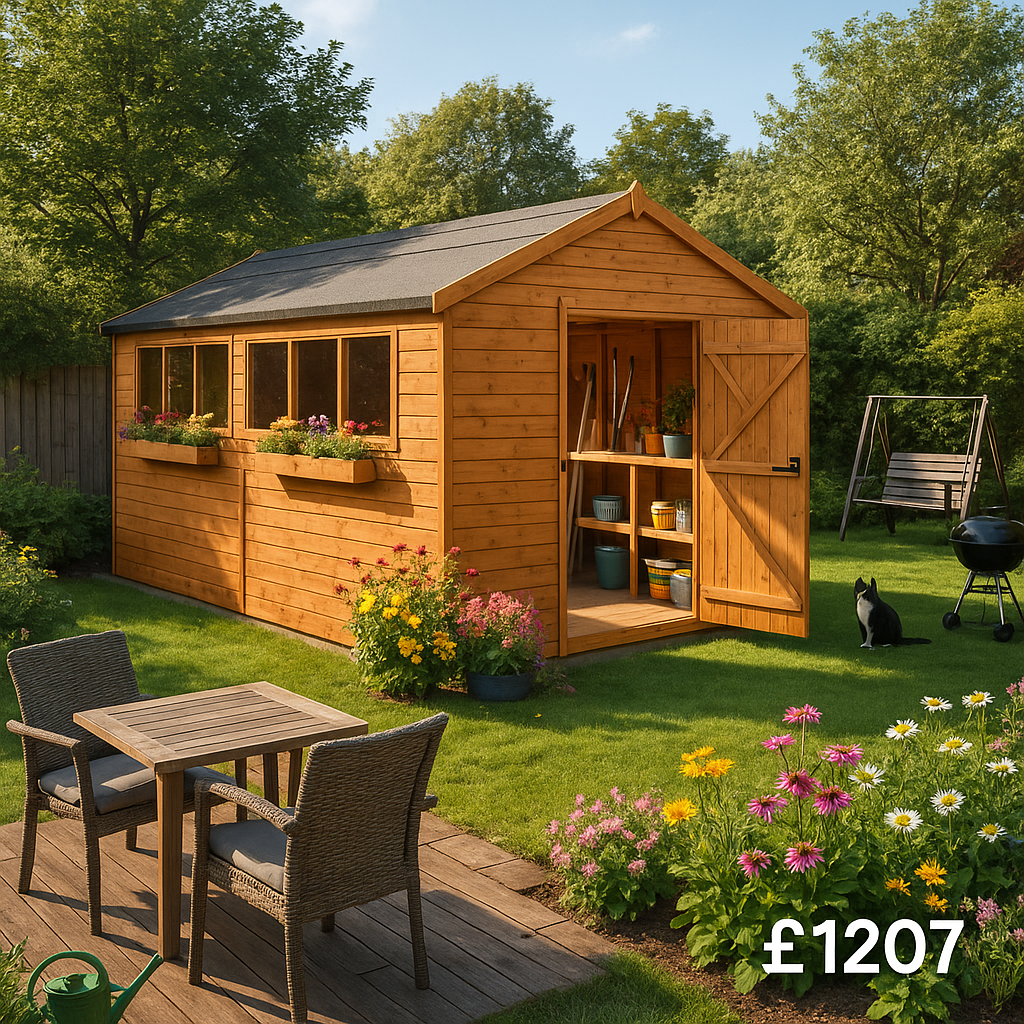 10'x10' Tiger XL Heavyweight Workshop Shed - 0% Finance - Buy Now Pay Later - Tiger Sheds