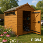 10'x6' Secure Garden Sheds - Security Apex Sheds UK - 0% Finance - Buy Now Pay Later - Tiger Sheds