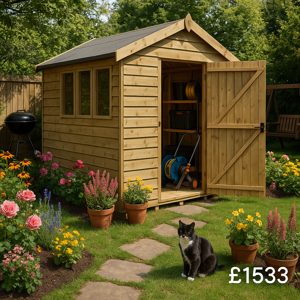 10'x6' Tiger Elite Pressure Treated Apex Shed - 0% Finance - Buy Now Pay Later - Tiger Sheds