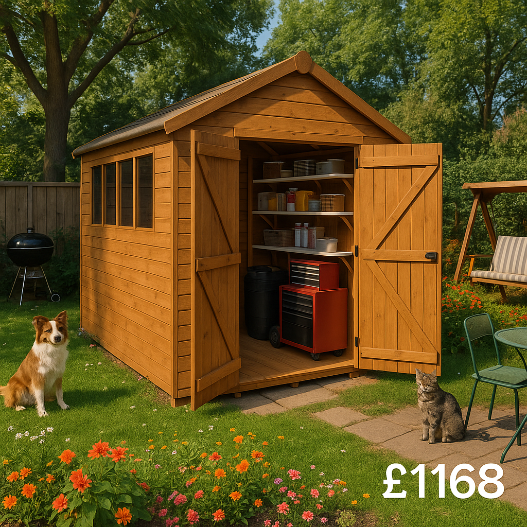 10'x6' Tiger Heavyweight Workshop Shed - Heavy Duty Framing UK - 0% Finance - Buy Now Pay Later - Tiger Sheds