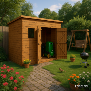 10'x6' Tiger Shiplap Extra High Pent Double Door Shed - Wooden Garden Sheds - 0% Finance - Buy Now Pay Later - Tiger Sheds