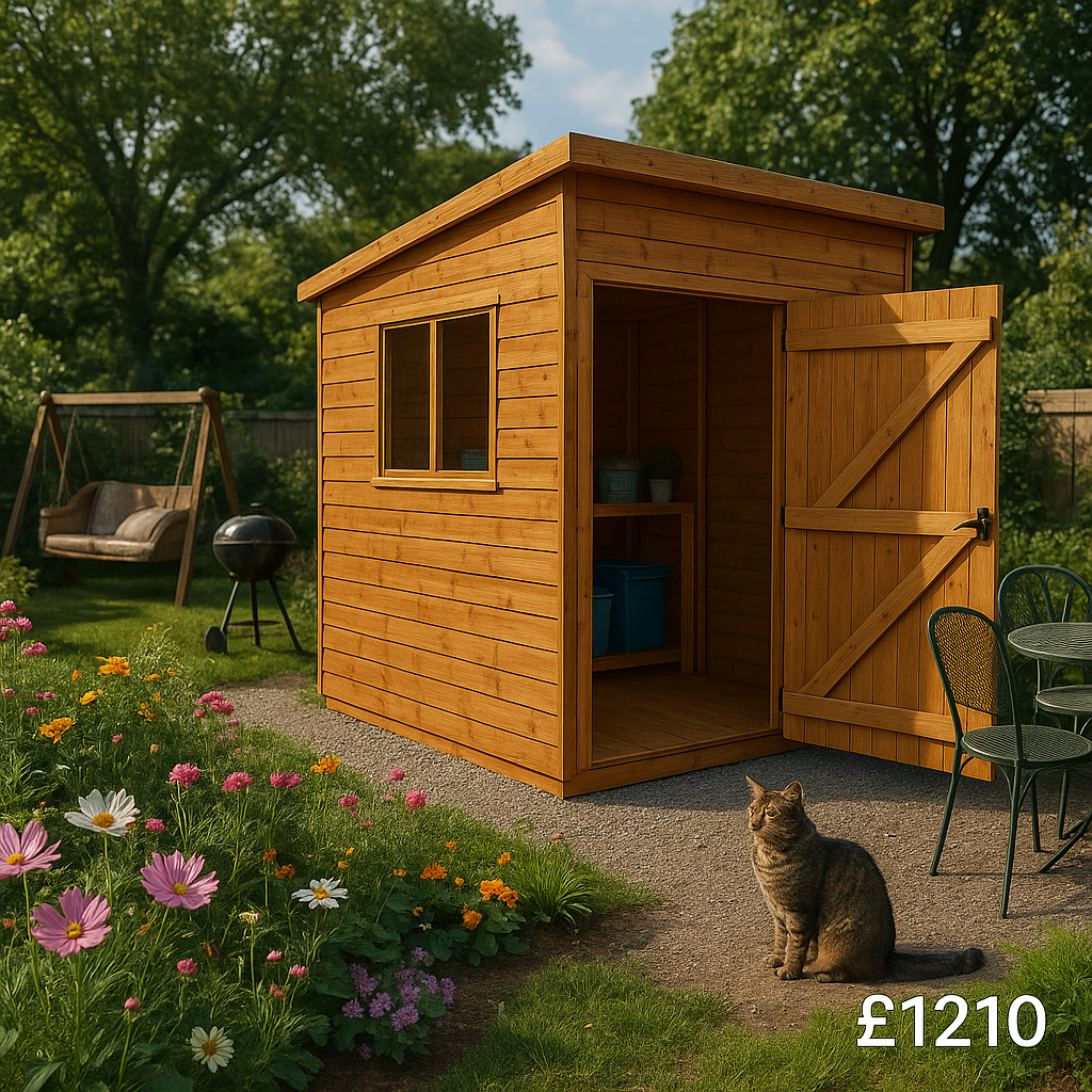 10'x6' Tiger Shiplap Extra High Pent - Heavy Duty Framing - 0% Finance - Buy Now Pay Later - Tiger Sheds