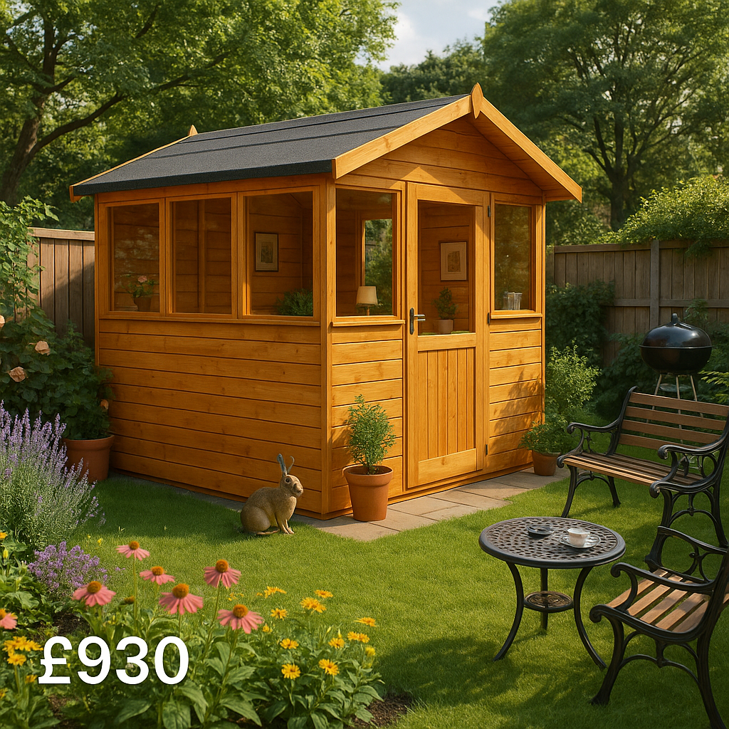 10'x6' Tiger Summer Shed - 0% Finance - Buy Now Pay Later - Tiger Sheds