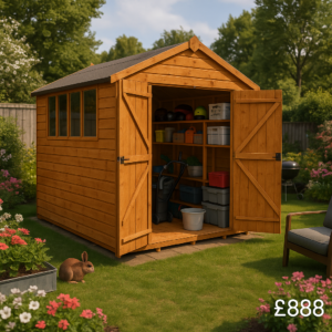 10'x7' Tiger Shiplap Apex Double Door Shed - Wooden Shiplap Sheds - 0% Finance - Buy Now Pay Later - Tiger Sheds