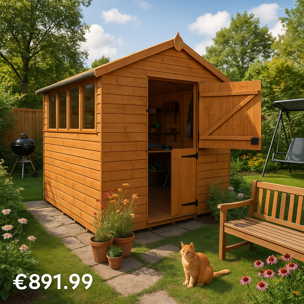 10'x7' Tiger Shiplap Apex Stable Door Shed - Wooden Shiplap Sheds - 0% Finance - Buy Now Pay Later - Tiger Sheds