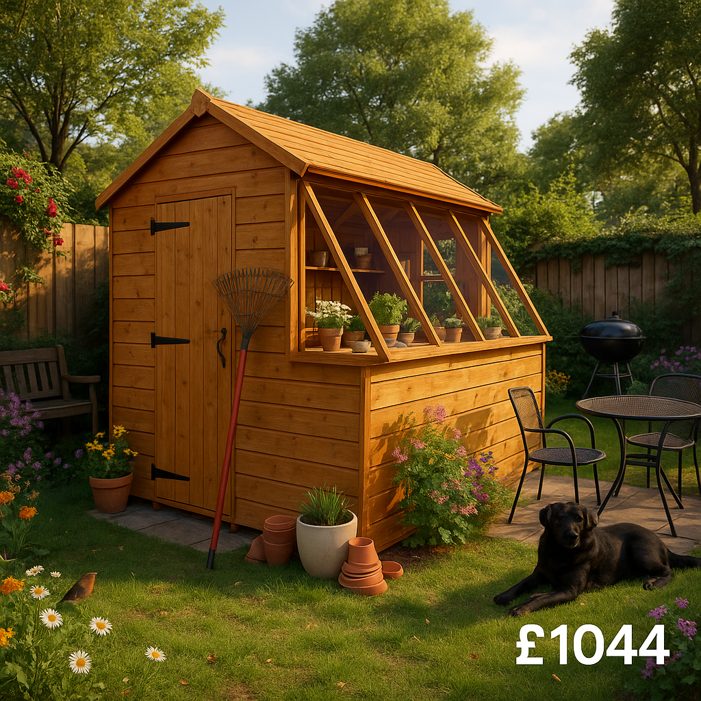 10'x8' Tiger Potting Sheds - Garden Potting Shed - 0% Finance - Buy Now Pay Later - Tiger Sheds