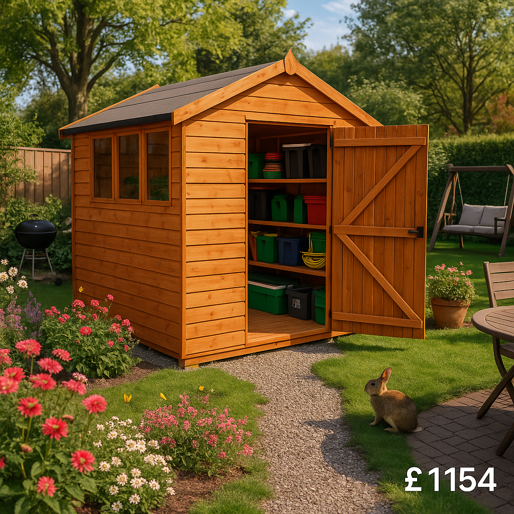 10'x8' Tiger Shiplap Apex Shed - Heavy Duty Shiplap Sheds - 0% Finance - Buy Now Pay Later - Tiger Sheds