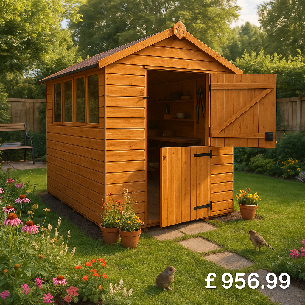 10'x8' Tiger Shiplap Apex Stable Door Shed - Wooden Shiplap Sheds - 0% Finance - Buy Now Pay Later - Tiger Sheds