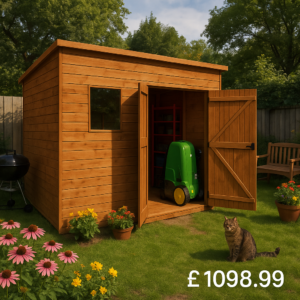 10'x8' Tiger Shiplap Extra High Pent Double Door Shed - Wooden Garden Sheds - 0% Finance - Buy Now Pay Later - Tiger Sheds