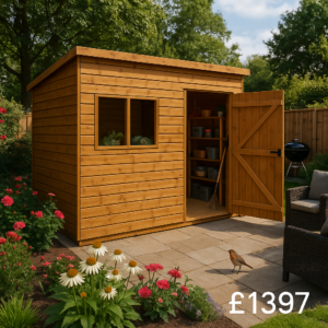 10'x8' Tiger Shiplap Extra High Pent - Heavy Duty Framing - 0% Finance - Buy Now Pay Later - Tiger Sheds