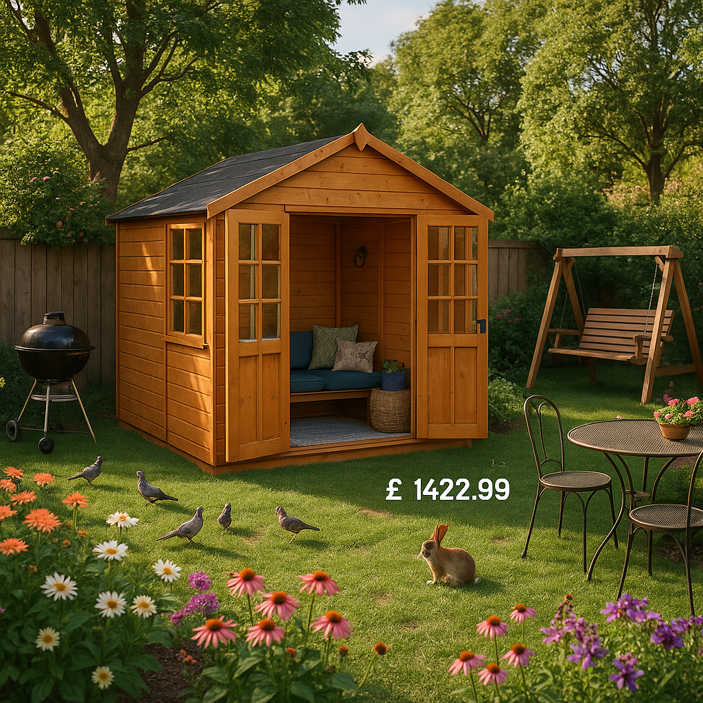 10'x8' Tiger Summerhouse - 0% Finance - Buy Now Pay Later - Tiger Sheds