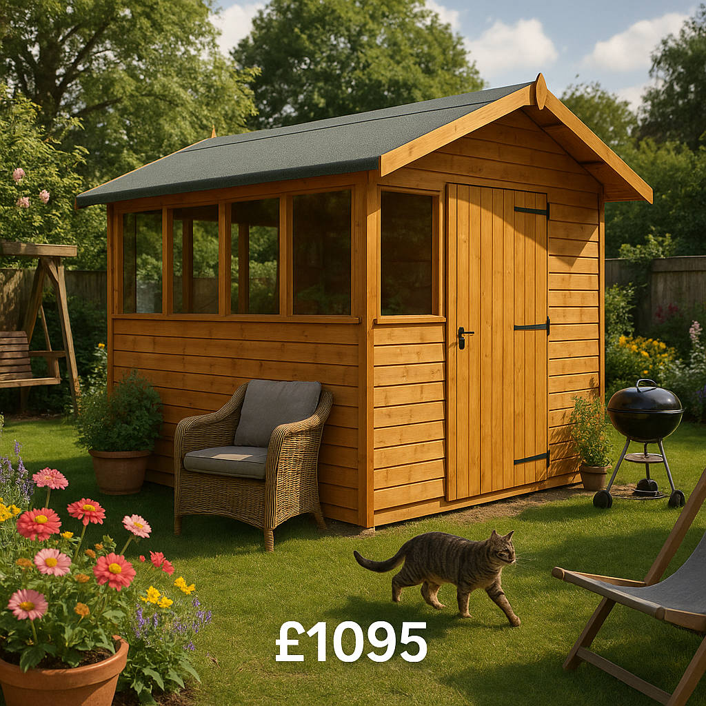 10'x8' Tiger Summer Shed - 0% Finance - Buy Now Pay Later - Tiger Sheds