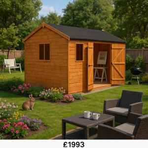 12'x10' Tiger Workman Apex Shed - Heavy Duty Shiplap Sheds - 0% Finance - Buy Now Pay Later - Tiger Sheds