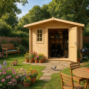 12'x12' Javan Reduced Height Log Cabin - Workshop Log Cabins - 0% Finance - Buy Now Pay Later - Tiger Sheds