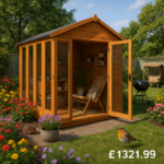 12'x4' TigerFlex® Shiplap Apex Full Pane Summerhouse - 0% Finance - Buy Now Pay Later - Tiger Sheds