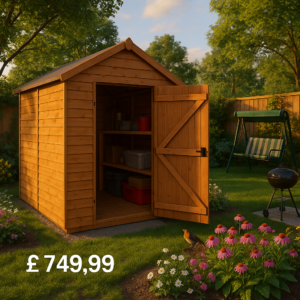 12'x4' Tigerflex Shiplap Apex Windowless Shed - Fast Delivery Outdoor Wooden Shed - 0% Finance - Buy Now Pay Later - Tiger Sheds