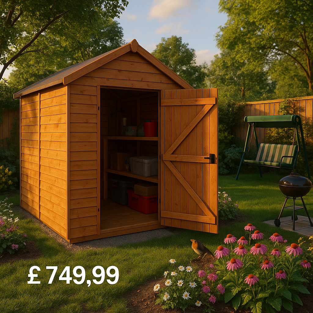 12'x4' Tigerflex Shiplap Apex Windowless Shed - Fast Delivery Outdoor Wooden Shed - 0% Finance - Buy Now Pay Later - Tiger Sheds