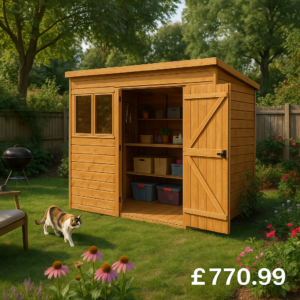 12'x4' Tigerflex Shiplap Pent Double Door Shed - 0% Finance - Buy Now Pay Later - Tiger Sheds