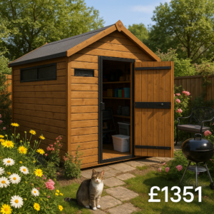 12'x6' Secure Garden Sheds - Security Apex Sheds UK - 0% Finance - Buy Now Pay Later - Tiger Sheds