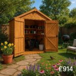 12'x6' Shiplap Apex Windowless 2-Door Shed - Custom Garden Sheds - TigerFlex Fast Delivery - 0% Finance - Buy Now Pay Later - Tiger Sheds