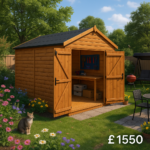 12'x6' Tiger Loglap Workman Apex Shed - Garden Workshop Sheds - 0% Finance - Buy Now Pay Later - Tiger Sheds