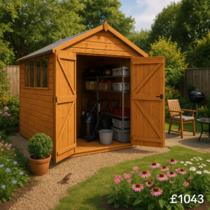12'x6' Tiger Shiplap Apex Double Door Shed - Wooden Shiplap Sheds - 0% Finance - Buy Now Pay Later - Tiger Sheds