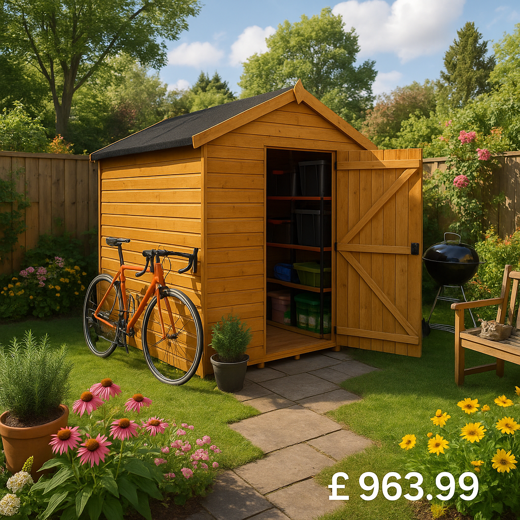 12'x6' Tiger Shiplap Windowless Apex Shed - 0% Finance - Buy Now Pay Later - Tiger Sheds