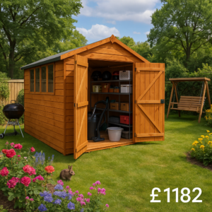 12'x8' Tiger Shiplap Apex Double Door Shed - Wooden Shiplap Sheds - 0% Finance - Buy Now Pay Later - Tiger Sheds