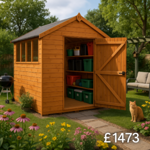12'x8' Tiger Shiplap Apex Shed - Heavy Duty Shiplap Sheds - 0% Finance - Buy Now Pay Later - Tiger Sheds