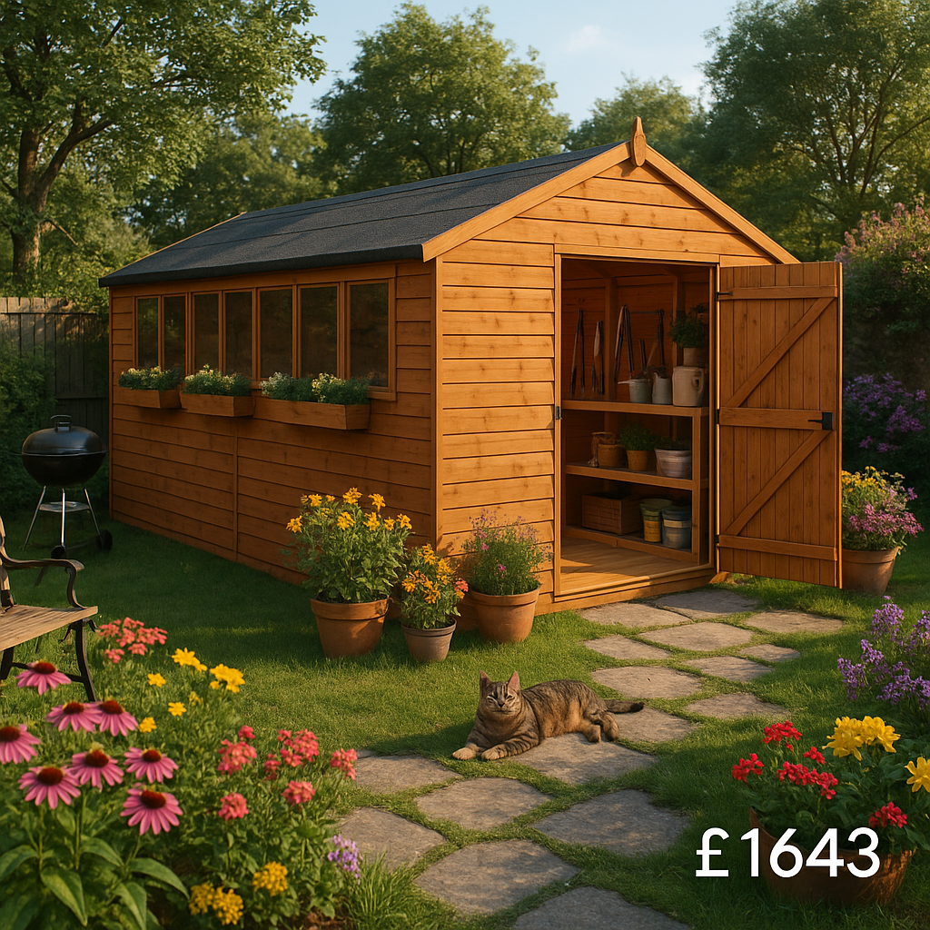 14'x10' Tiger XL Heavyweight Workshop Shed - 0% Finance - Buy Now Pay Later - Tiger Sheds