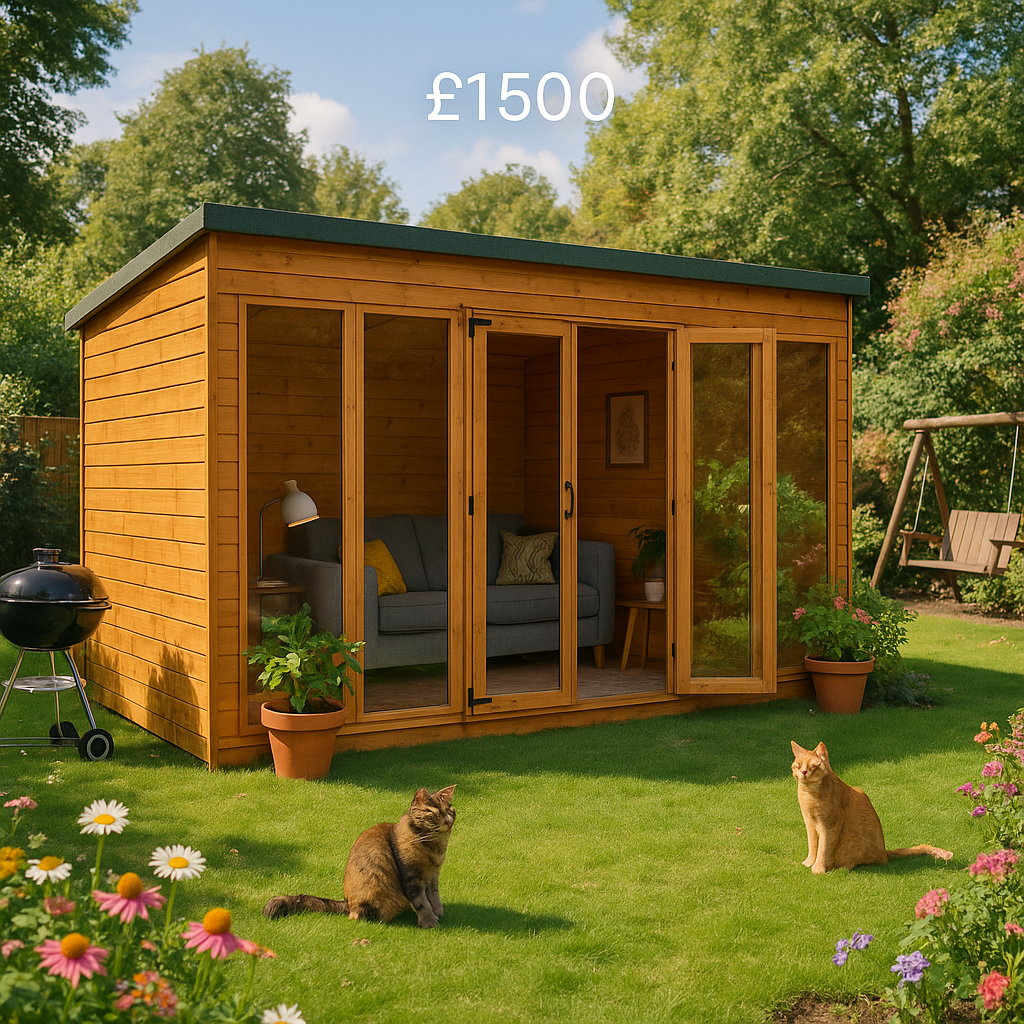 14'x6' Tiger Pent Retreat Summerhouse - 0% Finance - Buy Now Pay Later - Tiger Sheds