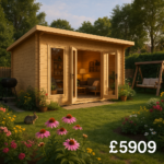 16'X10' Casita Log cabin - 44mm Garden Log Cabins - 0% Finance - Buy Now Pay Later - Tiger Sheds