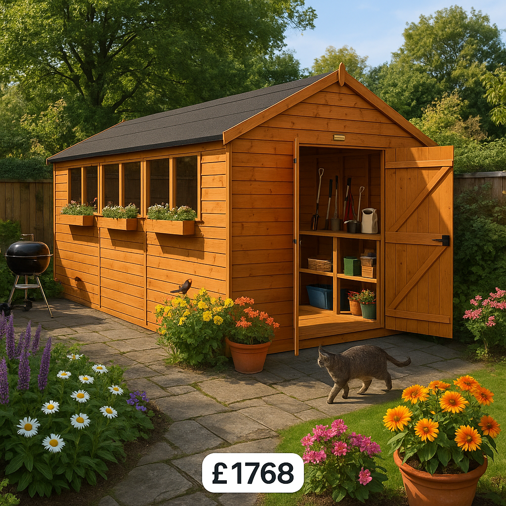 16'x10' Tiger XL Heavyweight Workshop Shed - 0% Finance - Buy Now Pay Later - Tiger Sheds