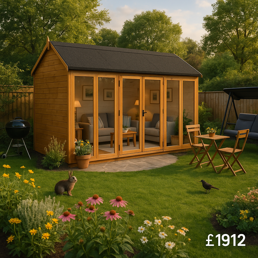16'x8' Tiger Barn Retreat Summerhouse - 0% Finance - Buy Now Pay Later - Tiger Sheds