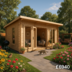 18'X12' Casita Log cabin - 44mm Garden Log Cabins - 0% Finance - Buy Now Pay Later - Tiger Sheds
