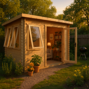 18x6 The Aperta Log Cabins - 19mm Log Cabin - 0% Finance - Buy Now Pay Later - Tiger Sheds