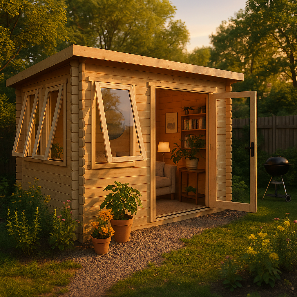 18x6 The Aperta Log Cabins - 19mm Log Cabin - 0% Finance - Buy Now Pay Later - Tiger Sheds