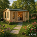 20'x16' Gamma Reduced Height Log Cabin - 44mm Log Cabins - 0% Finance - Buy Now Pay Later - Tiger Sheds