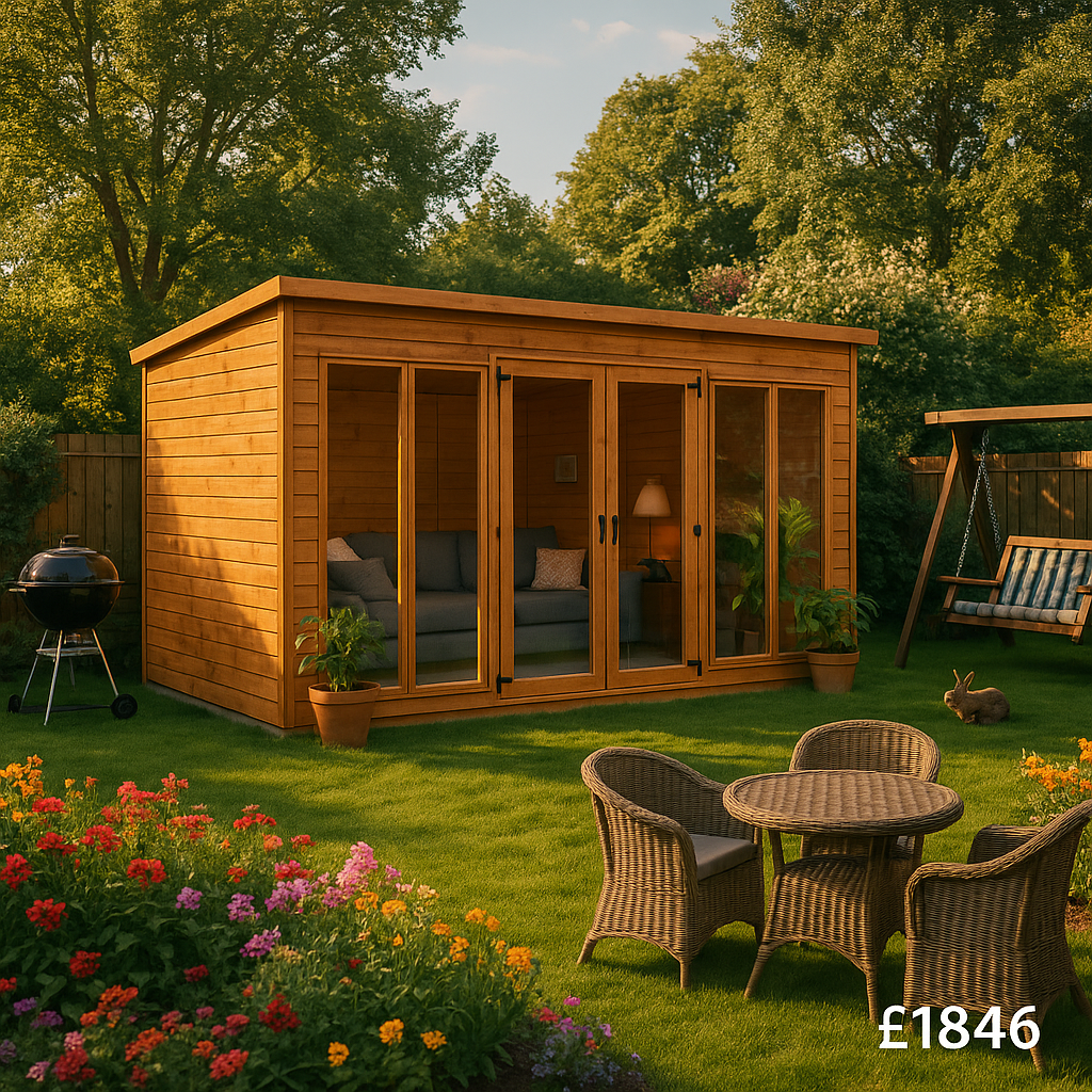 20'x6' Tiger Pent Retreat Summerhouse - 0% Finance - Buy Now Pay Later - Tiger Sheds