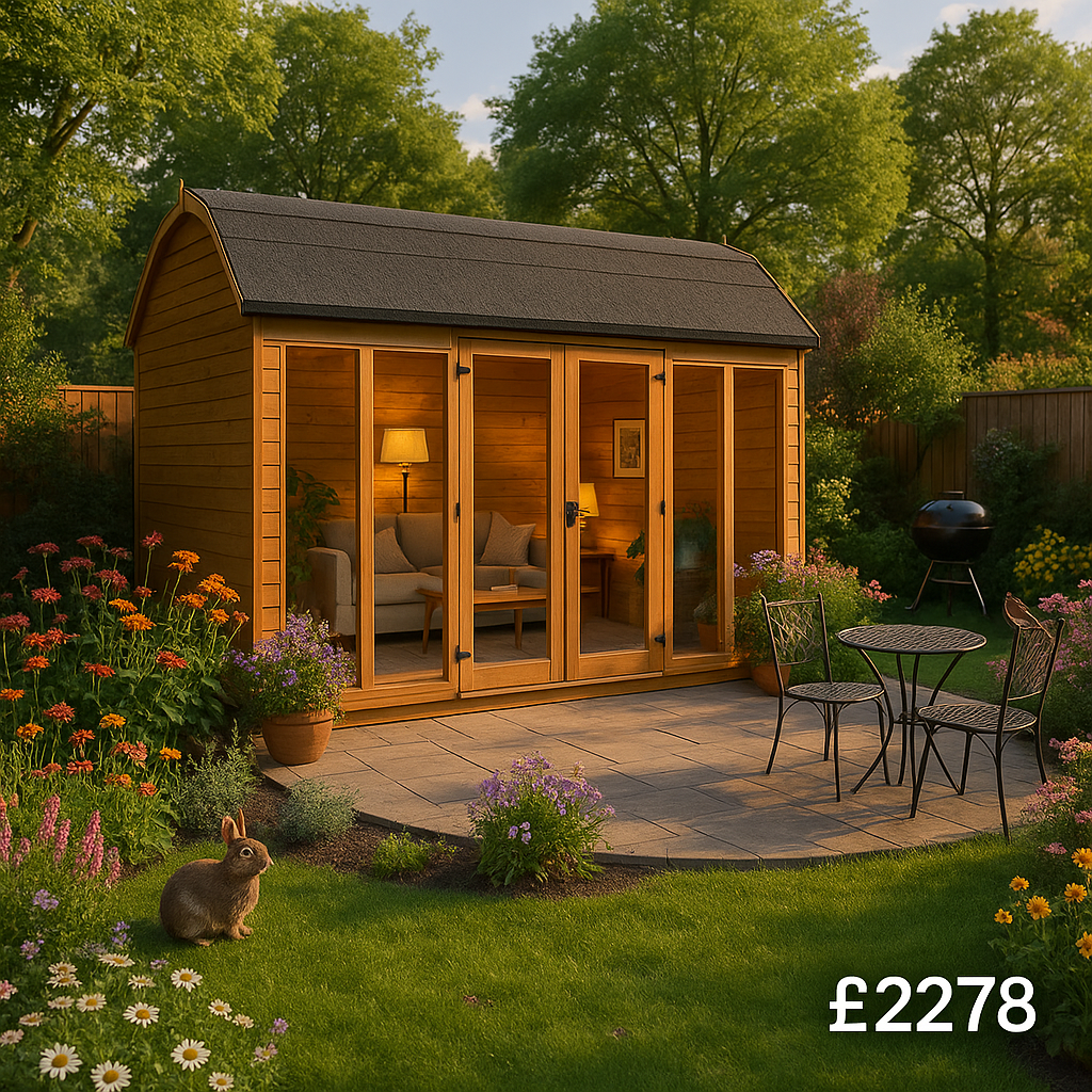 20'x8' Tiger Barn Retreat Summerhouse - 0% Finance - Buy Now Pay Later - Tiger Sheds