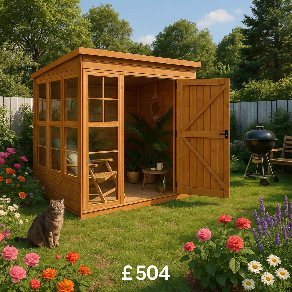 4'x4' TigerFlex® Shiplap Pent Sunroom - 0% Finance - Buy Now Pay Later - Tiger Sheds