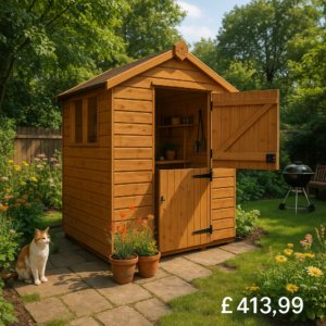 4'x4' Tiger Shiplap Apex Stable Door Shed - Wooden Shiplap Sheds - 0% Finance - Buy Now Pay Later - Tiger Sheds