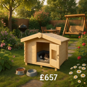 4'x5' Outdoor Cat House - Tiger Deluxe Cat Cabin 28mm - 0% Finance - Buy Now Pay Later - Tiger Sheds