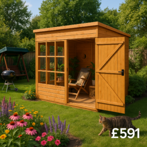 4'x6' TigerFlex® Shiplap Pent Sunroom - 0% Finance - Buy Now Pay Later - Tiger Sheds