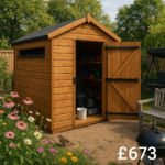 6'x4' Secure Garden Sheds - Security Apex Sheds UK - 0% Finance - Buy Now Pay Later - Tiger Sheds
