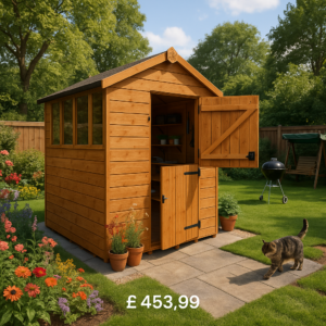 6'x4' Tiger Shiplap Apex Stable Door Shed - Wooden Shiplap Sheds - 0% Finance - Buy Now Pay Later - Tiger Sheds