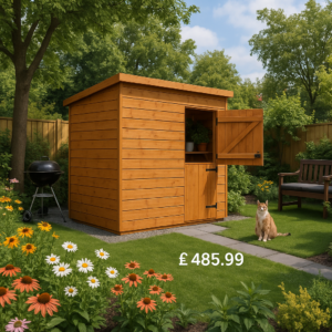 6'x4' Tiger Shiplap Windowless Pent Stable Door - Wooden Shiplap Sheds - 0% Finance - Buy Now Pay Later - Tiger Sheds