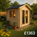 6'x6' The Nova Log Cabins - 19mm Log Cabin - 0% Finance - Buy Now Pay Later - Tiger Sheds