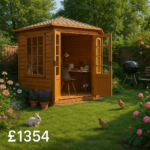 6'x6' Tiger Loglap Corner Summerhouse - Garden Corner Summerhouses - 0% Finance - Buy Now Pay Later - Tiger Sheds