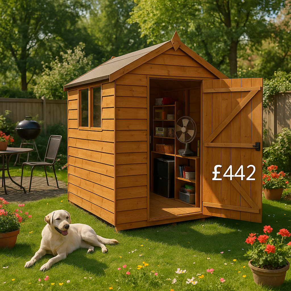 6'x6' Tiger Overlap Apex Shed - 0% Finance - Buy Now Pay Later - Tiger Sheds